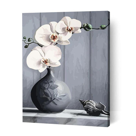 White Orchids - Paint Art Australia